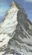 unknow artist Matterhorn subscription lange omojligt that bestiga,trots that the am failing approx 300 metre stores an Mont Among France oil painting artist